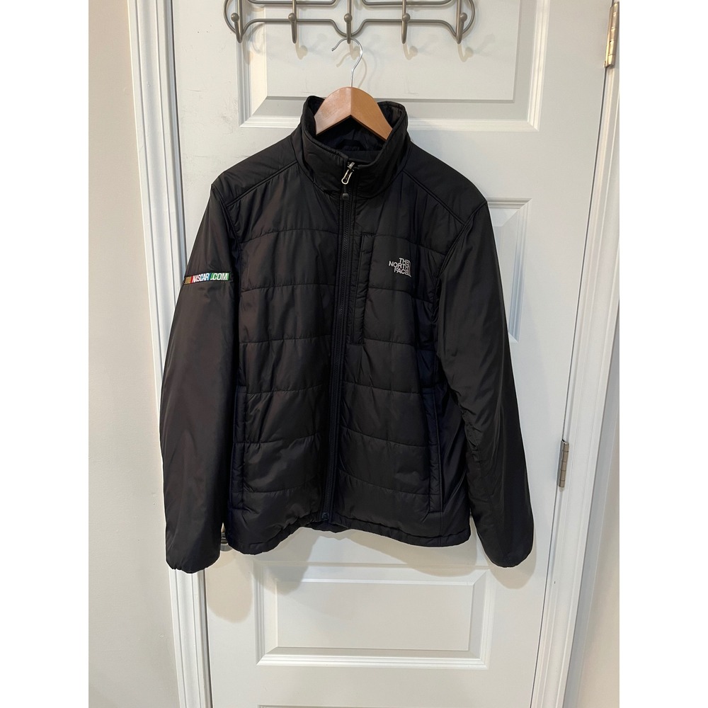 The North Face Mens Black PrimaLoft Puffer Jacket NASCAR.COM Patch Sz.Medium